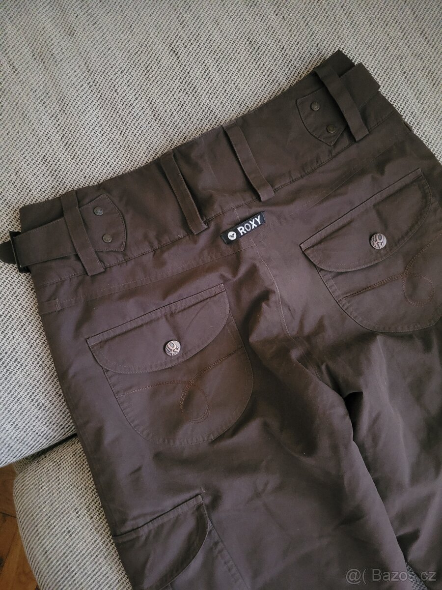 Dámské hnědé lyžařské kalhoty zn. Roxy, vel. S - 13