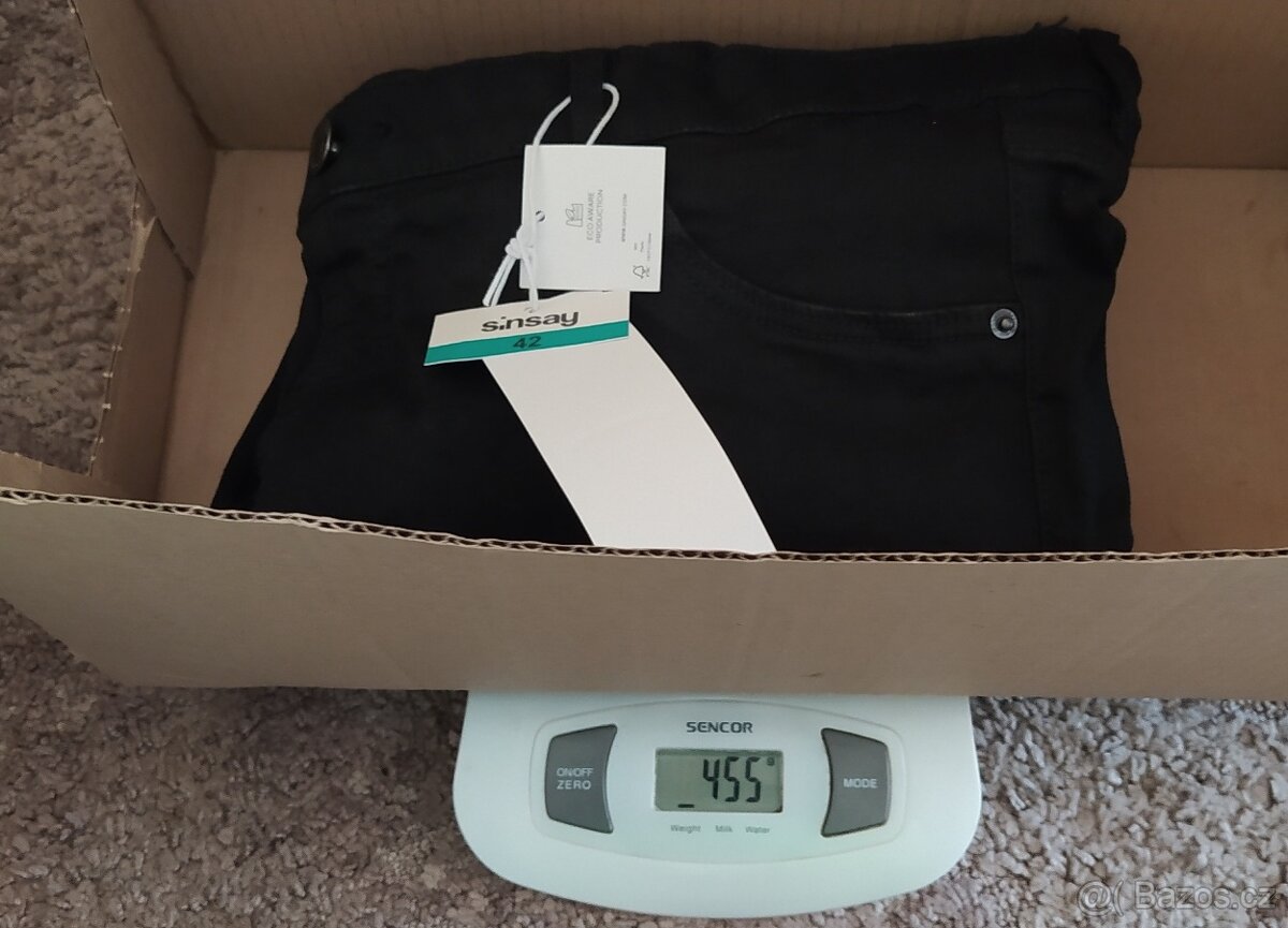 DÁM-N82_Těhotenské černé rifle (vel. 42) - 13