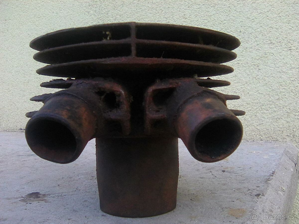 čz 125/150 b,t,c ND-kryty motoru,zástěrka,výfuky s koleny... - 13