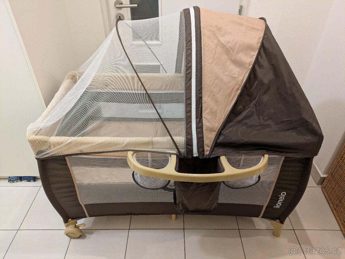 Cestovná postýlka Lionelo Sven Plus (hnědá) - 13