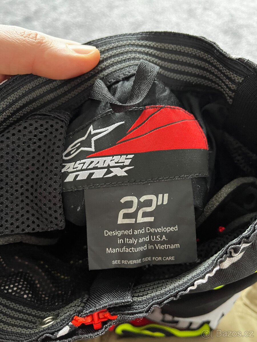 2x Dětské Mx enduro kalhoty Alpinestars Thor vel 22 - 24 - 13