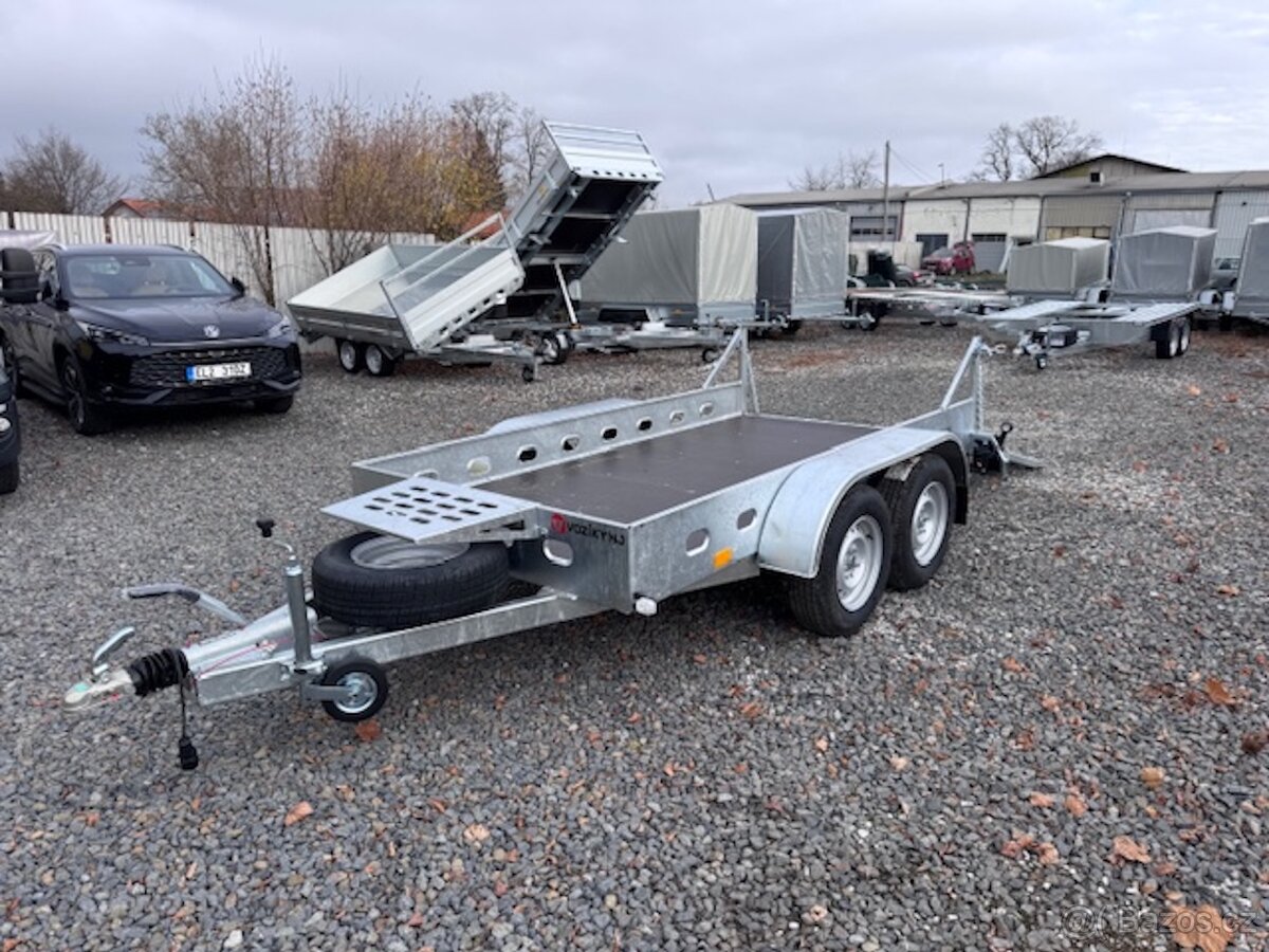 Přívěsný vozík 300x150cm, 2700kg, rampa - 13