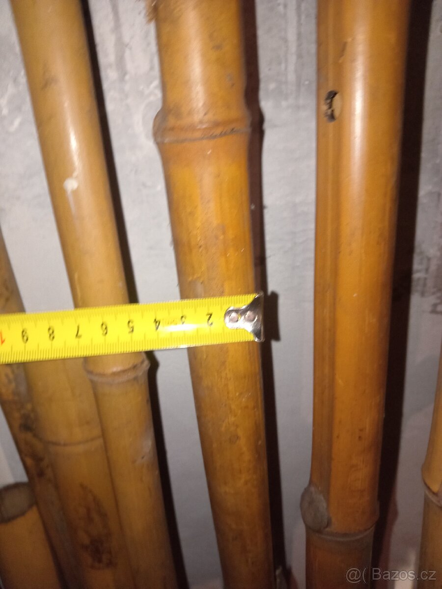 Bambus tyče mix, 1-3m, průměr 3-8cm - 13