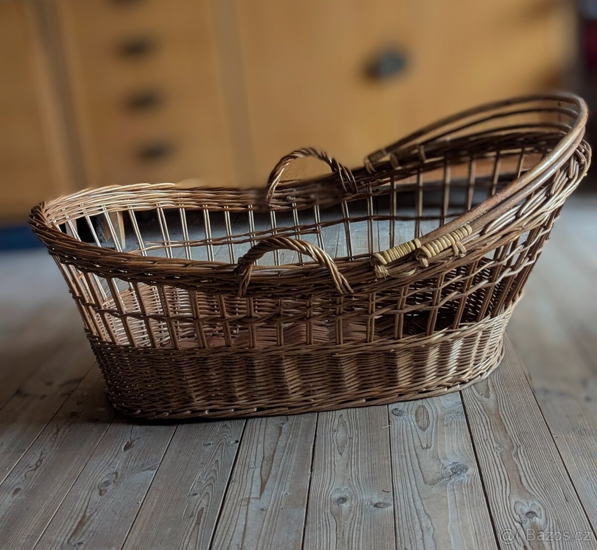Proutěný koš s uchy - 13