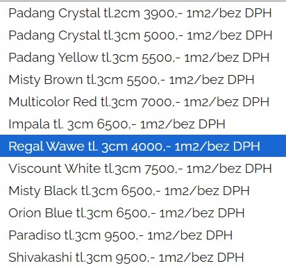 Žulové parapety - venkovní i vnitřní cena v textu - 13