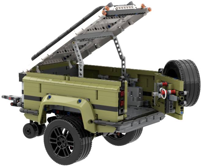 Lego Technic přívěs k setu 42110 Defender (MOC) - 13