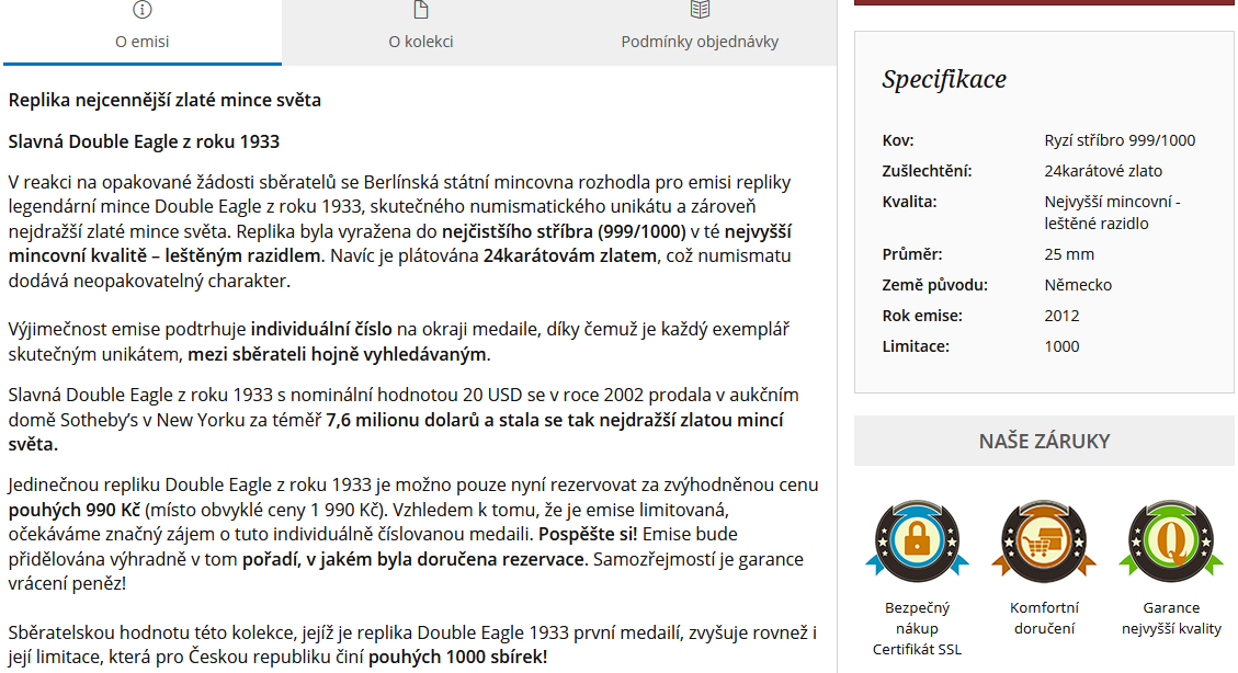 Krásná kompletní kolekce Legendární mince světa 999/1000 Ag - 13