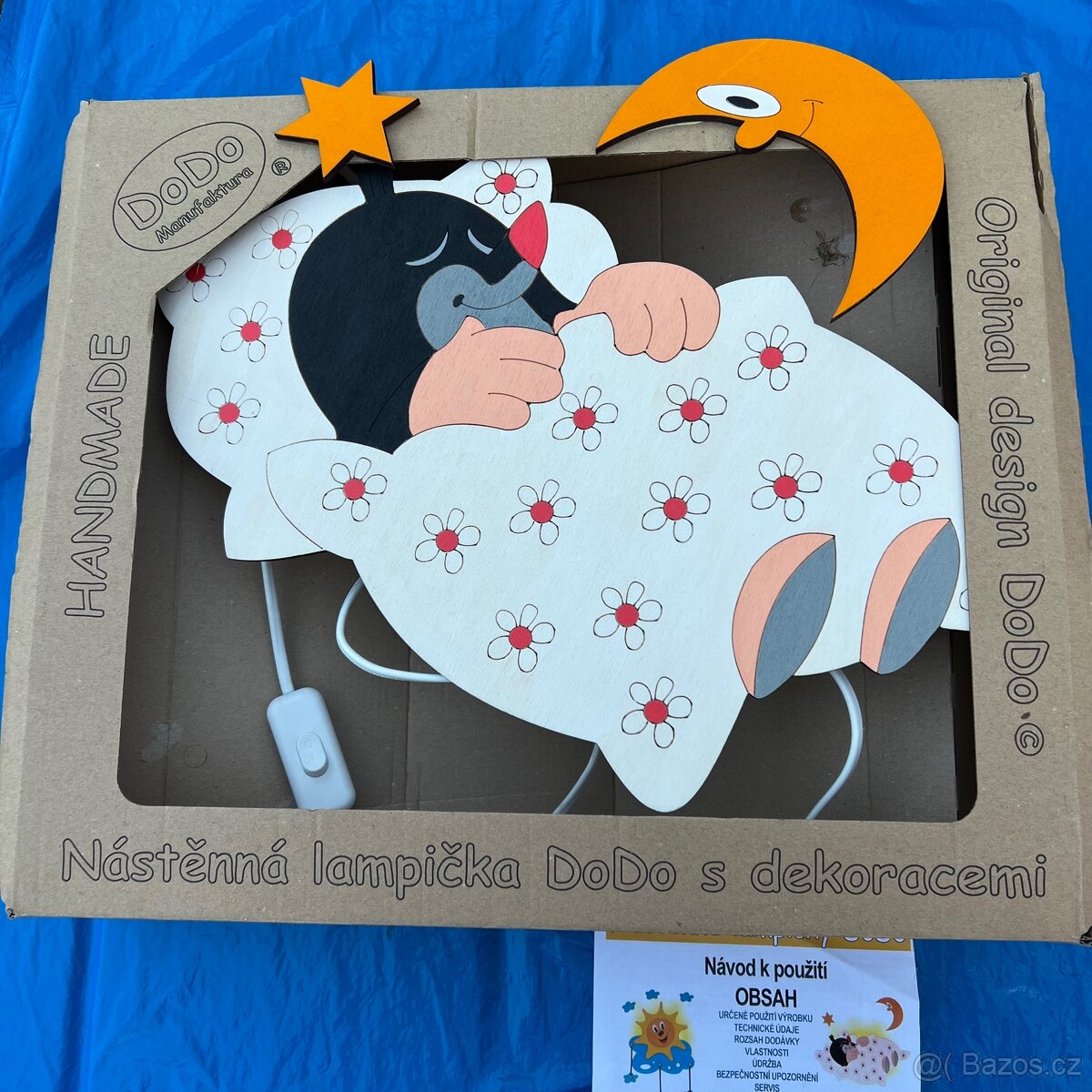 Nástěnná lampička krtek v peřince - 13