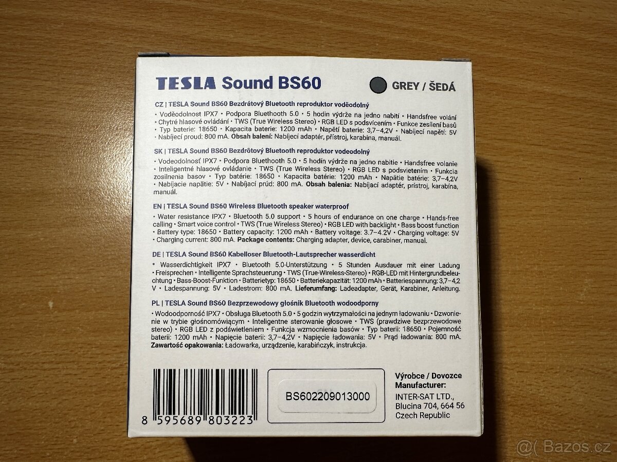 Bluetooth reproduktor TESLA Sound BS60, nový - 13