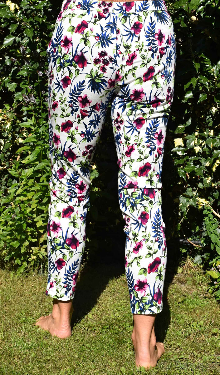 Letní kalhoty culottes Vendi a F&F vel. M(40) - 13