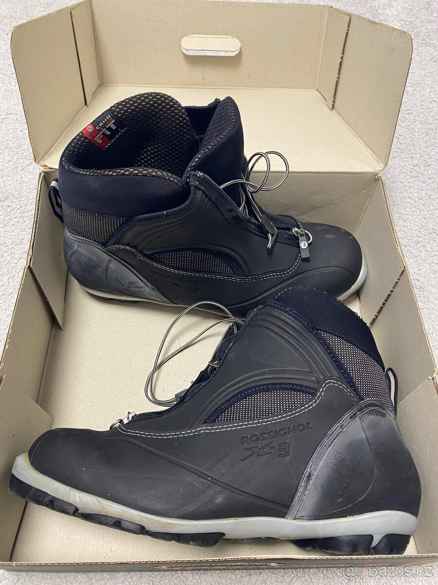 Bezky Sporten, hulky, vazani,boty rossignol 47, komplet set. - 13
