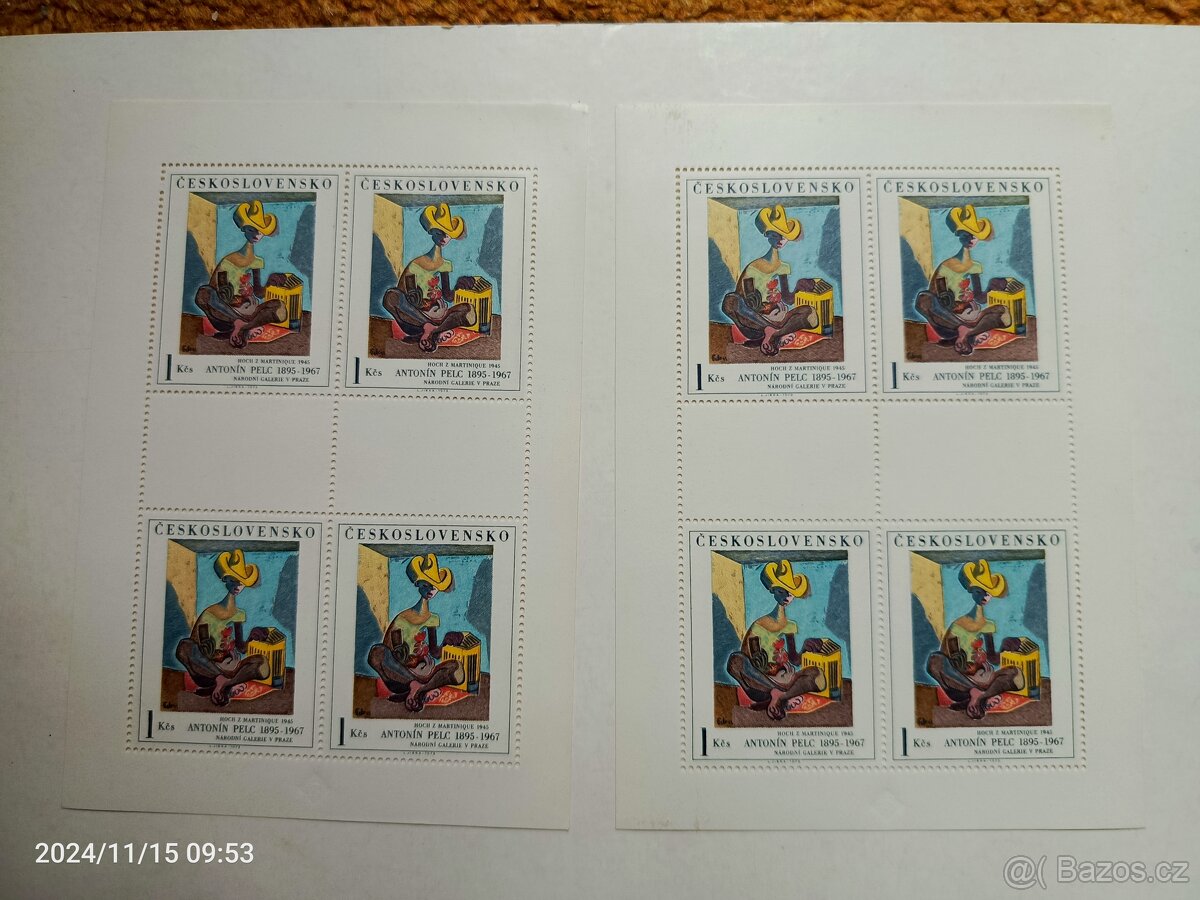 Poštovní známky, aršík, příležitostní tisk. - 13