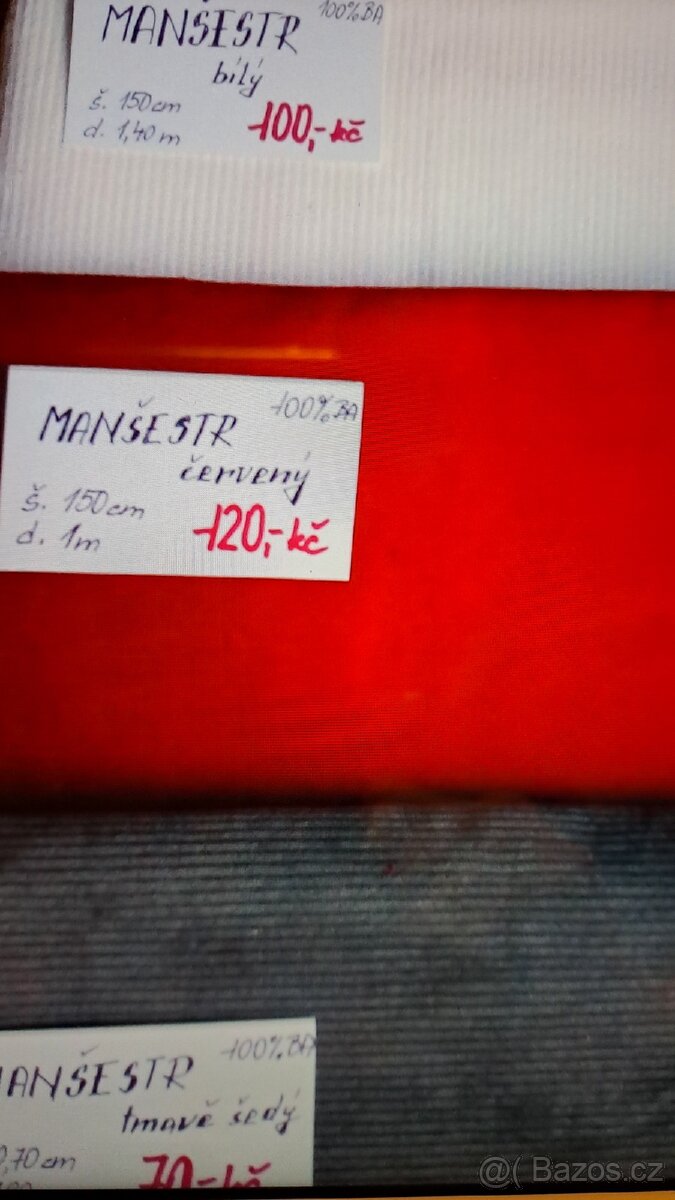 č.1 látky na kostým, kalhoty, sukně i manšestr - 13