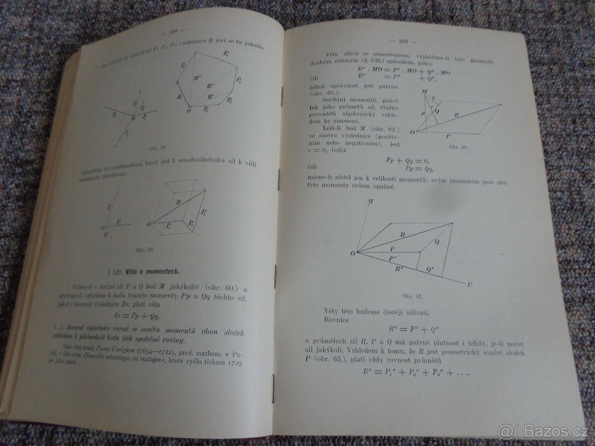 Starožitná kniha MECHANIKA r.v.1910 - 13