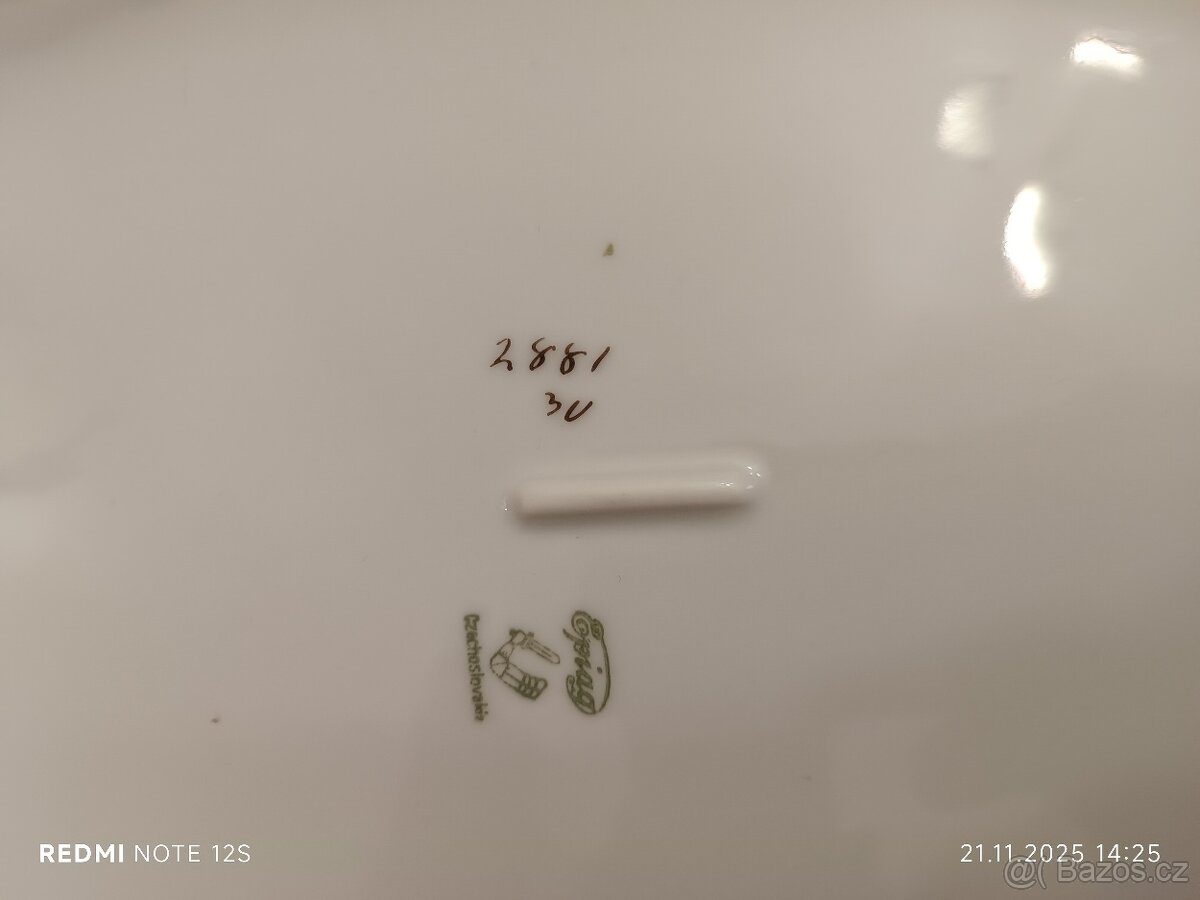 Karlovarský porcelán Epiag polévková mísa omáčník - 13