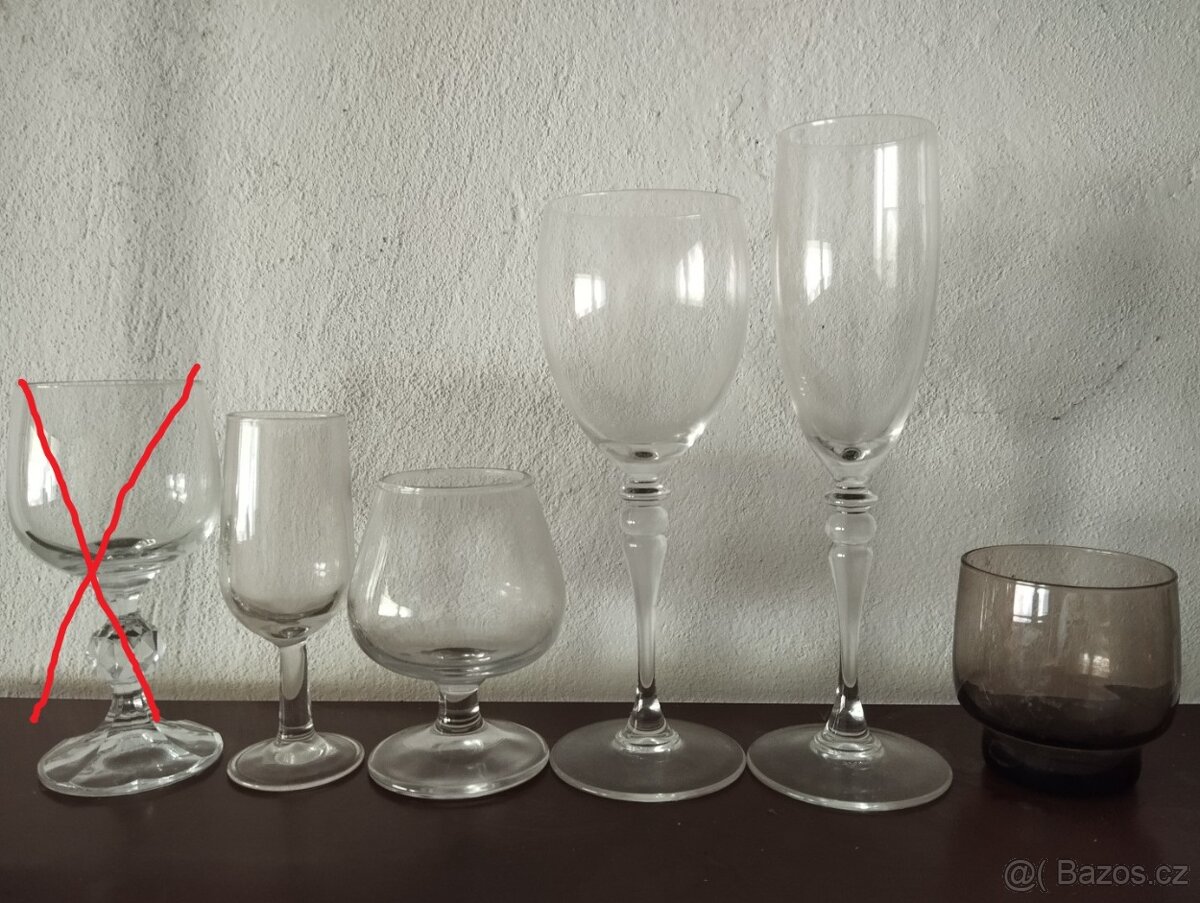 Sklenice na alkohol. Tác Bernadotte Czechoslovakia - 13