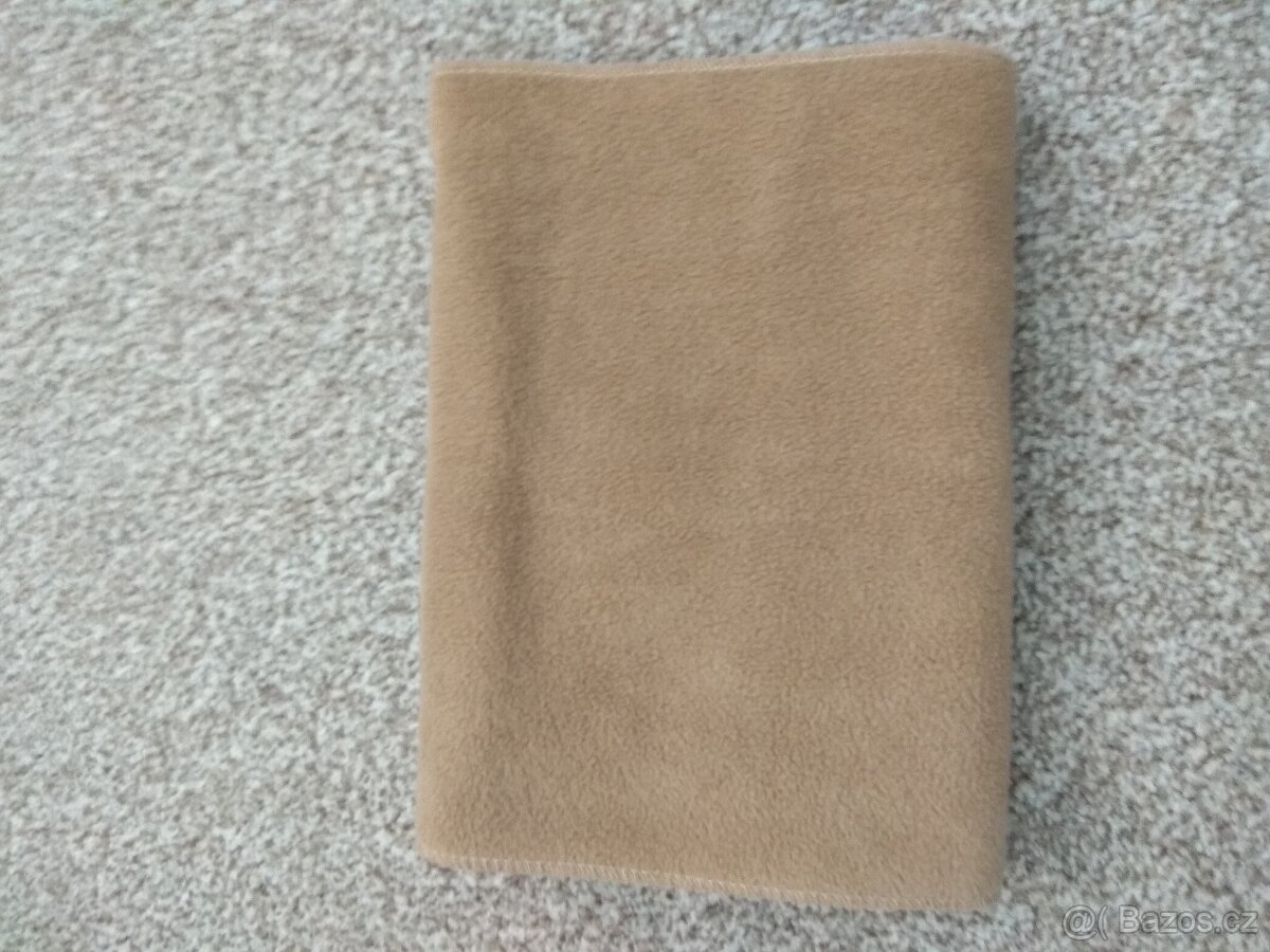 Nová unisex zimní šála - příjemný materiál, béžová, 150 cm - 13