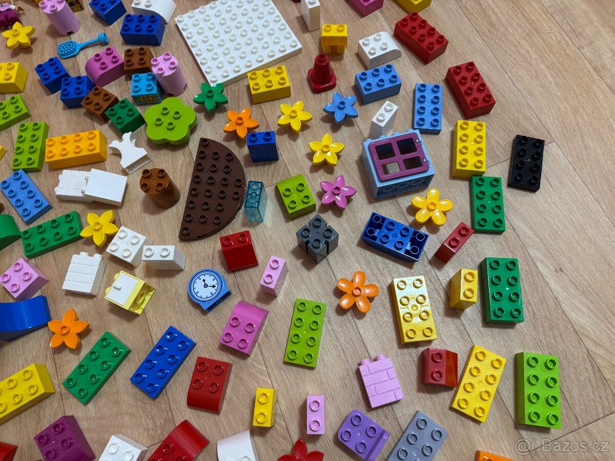 LEGO DUPLO – směs 230 kostek + úložná bedna TOP STAV - 13