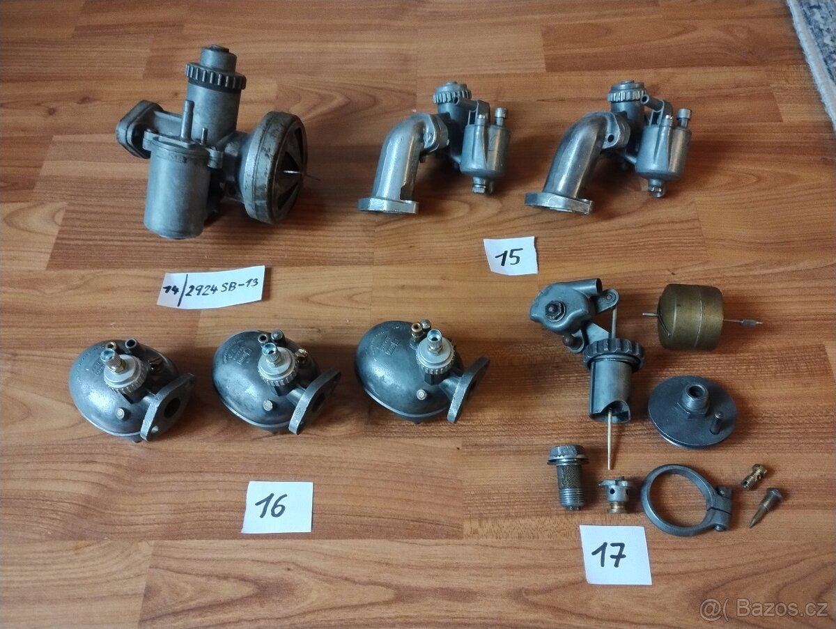 Karburátory Pérák, kývačka, panelka, californian, skůtr, atd - 13