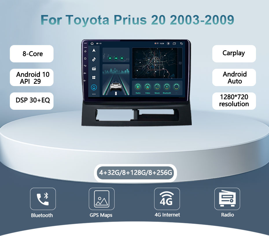 Autorádio pro Toyota Prius 2003-2009 (Android) - 13