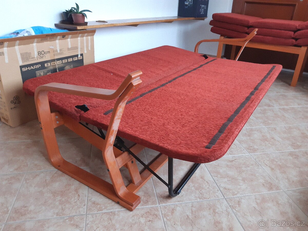 Sedací souprava Jech Pluto (rozkládací) a konferenční stolek - 13