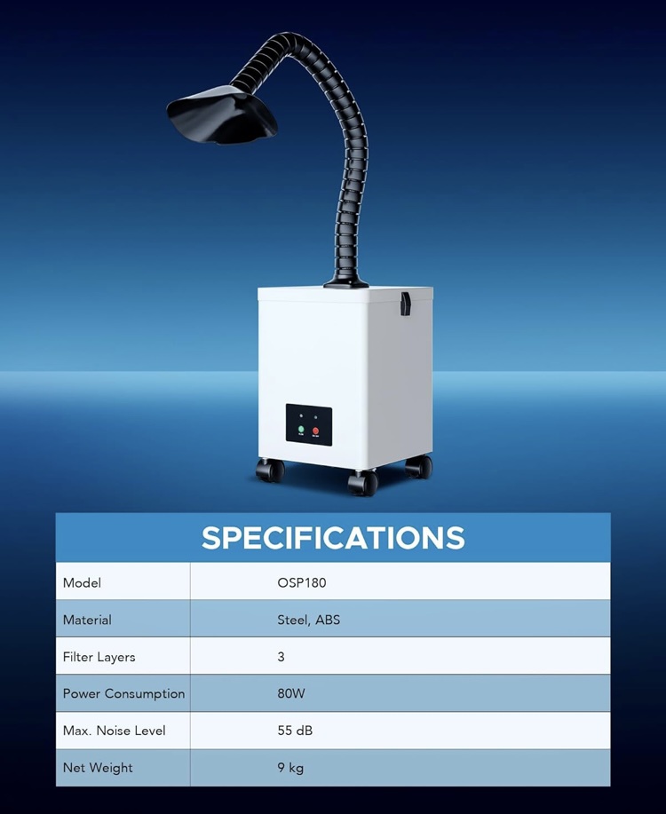 Odsávání CO2 laser OMTech - 13