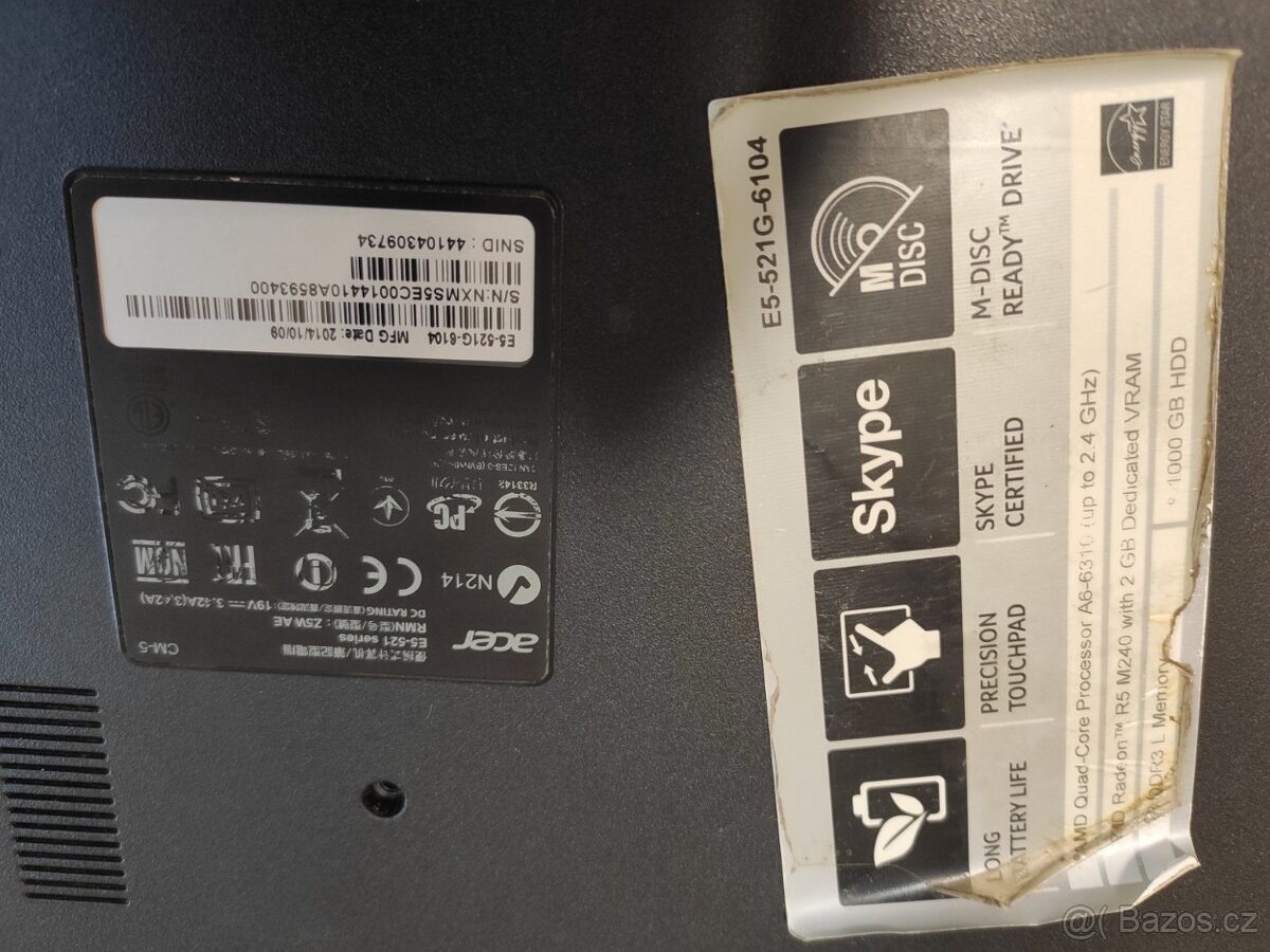 ACER E5-521G-6104 na díly - 13