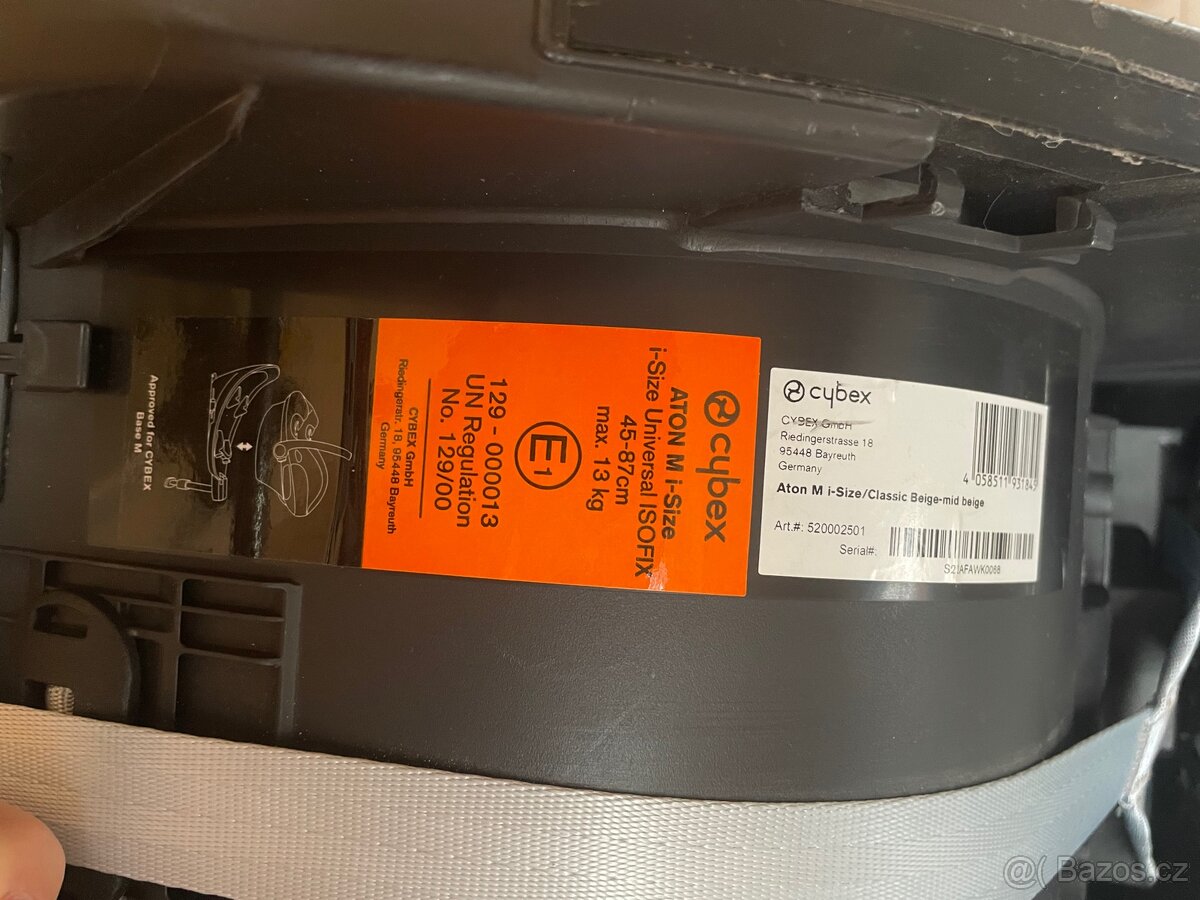 Autosedačka vajíčko cybex Aton m i-size + isofixova základna - 13