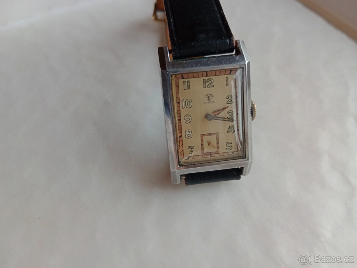 Staré vojenské hodinky Anker-Berg Panzer Tan - 13