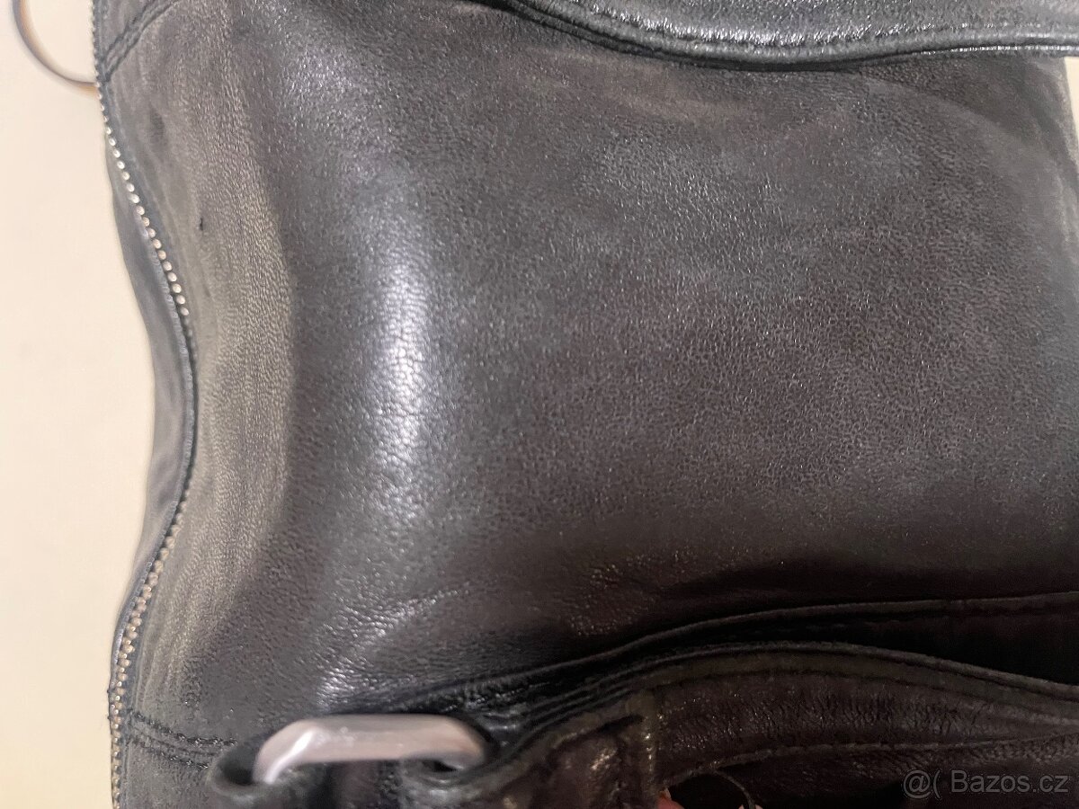 Kožený set( kozačky, sukně, kabelka) - 13