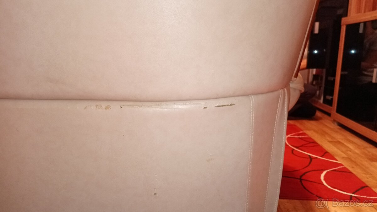 Kožená sedací souprava - sestava 3 částí - 13