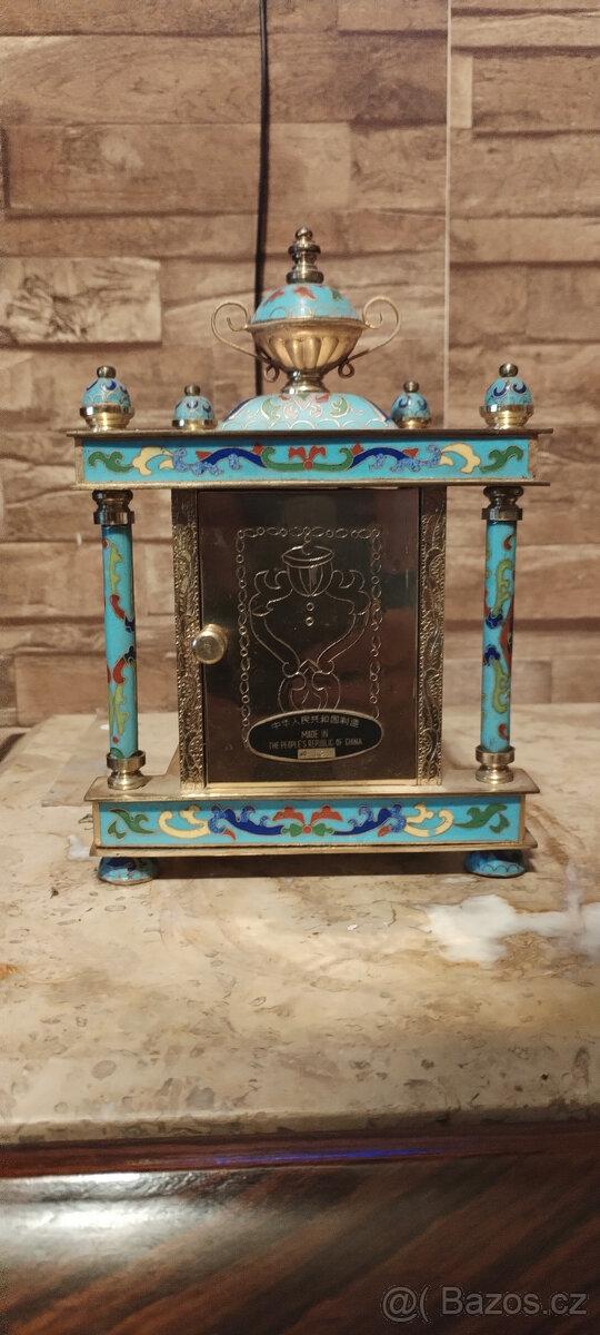 Prodám 2x stolní hodiny Cloisonne Perfektní stav. - 13