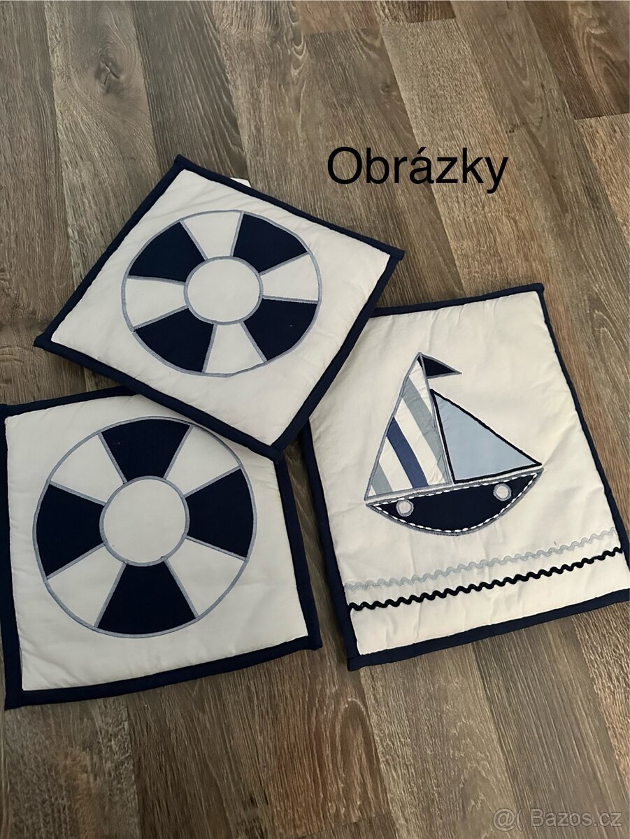 Sada do postýlky - námořnický motiv - 13