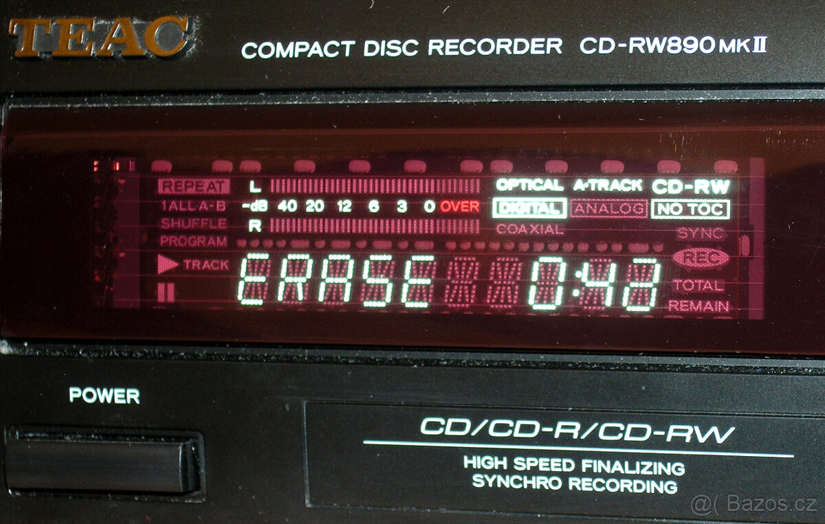 PRODÁM CD REKORDÉR TEAC RW-890MKII, NAHRÁVÁ I NA BĚŽNÁ CD-R - 13