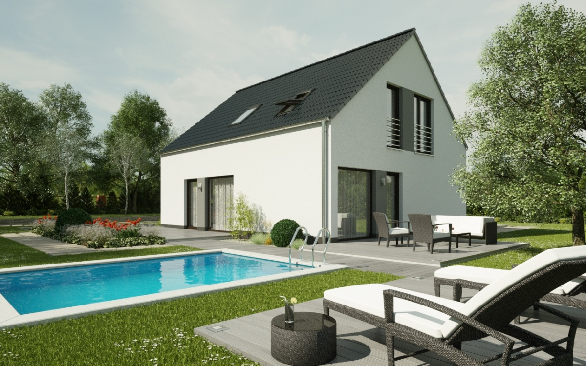 Rovinatý stavební pozemek 1023 m2 na okraji obce Bouzov - 13