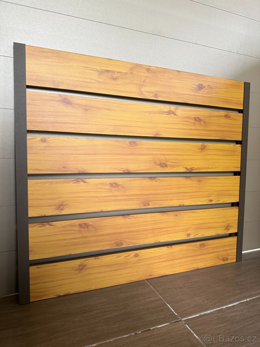 Hliníkový plot, výplň do pergol, dřevodekor - 13