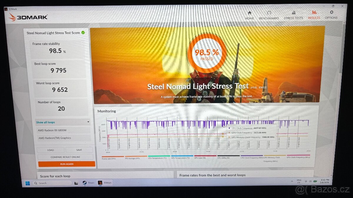 Asus ROG Strix G15 AE (G513QY),RX 6800M 12GB, Ryzen 9 5900HX - 13