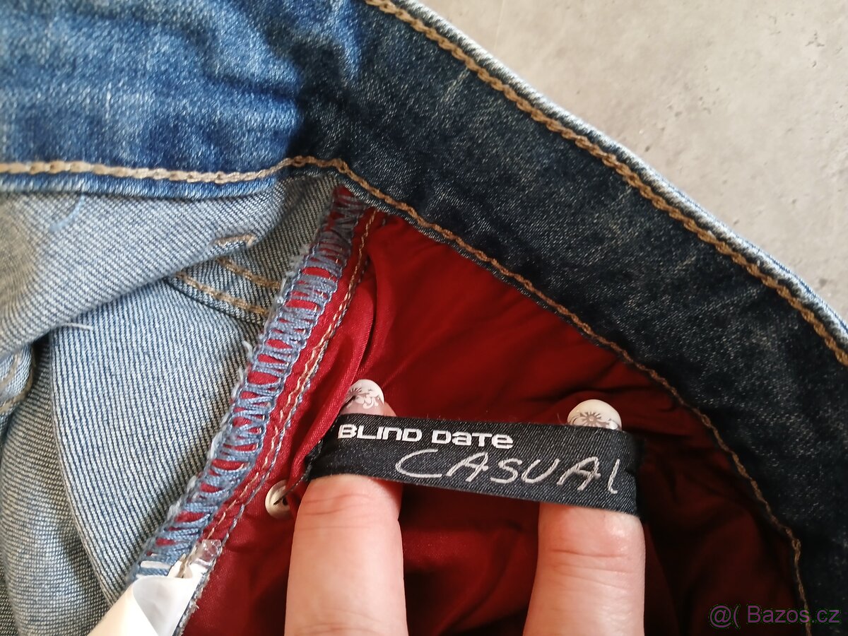Pružné dámské džíny Blind Date vel.30/32 - 13