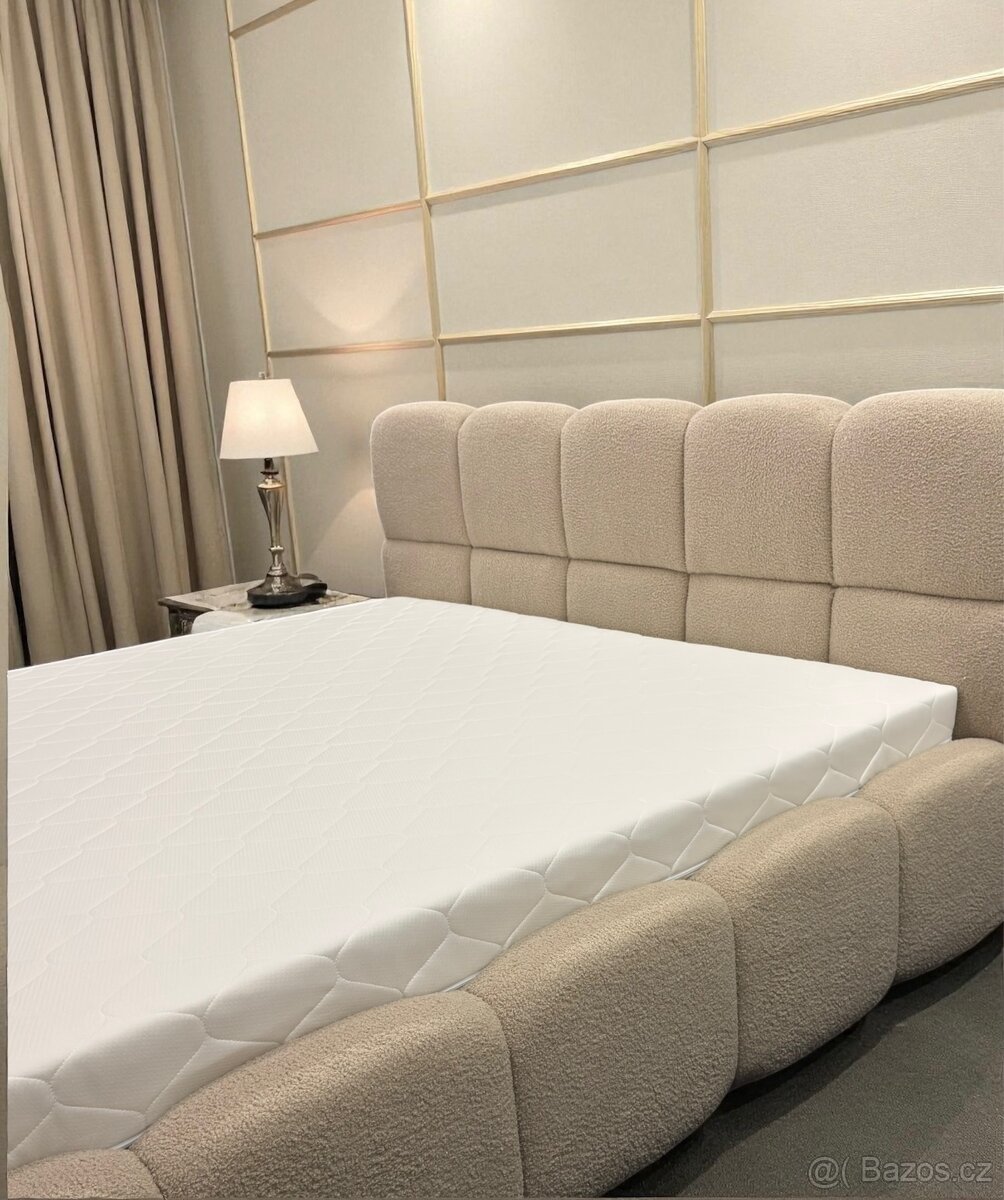 Manželská postel , uplne nový . Bezový | 180x200 - 13