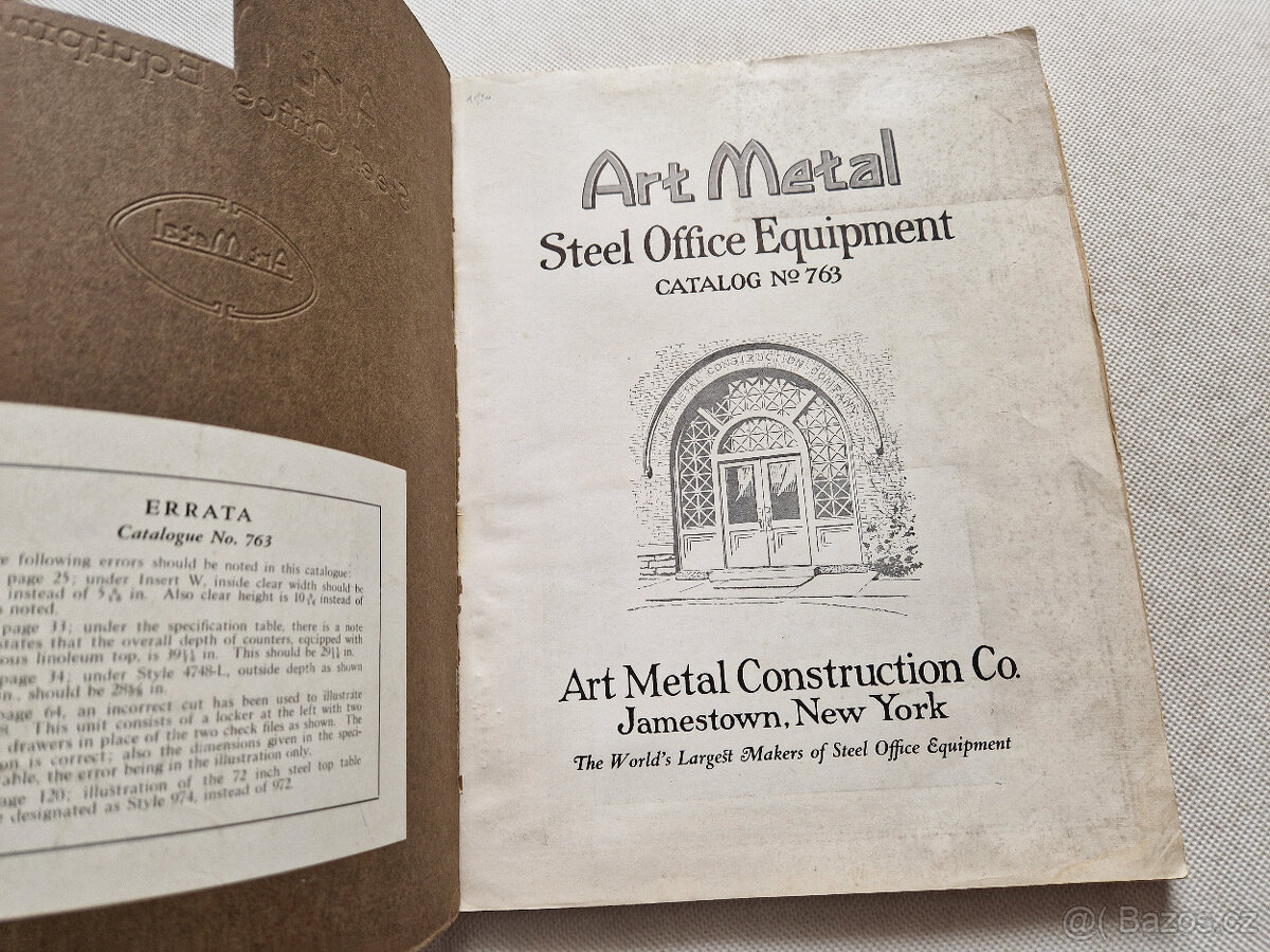 Starý katalog kancelářský nábytek trezory kartotéky 1923 - 13