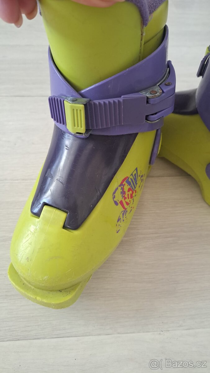 Dětské lyže Atomic + lyžáky Nordica + hůlky - 13