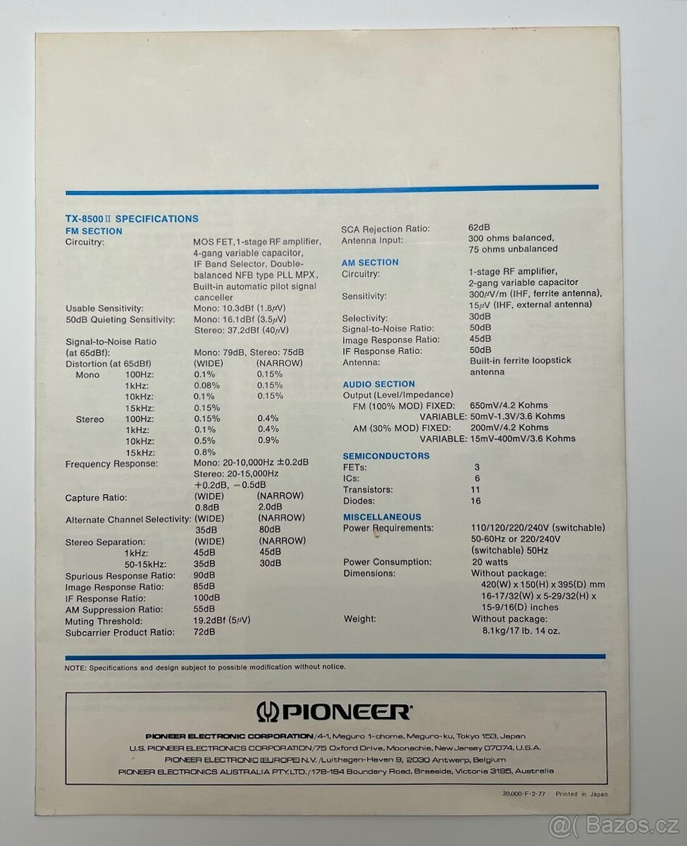 Pioneer TX 8500 - 13