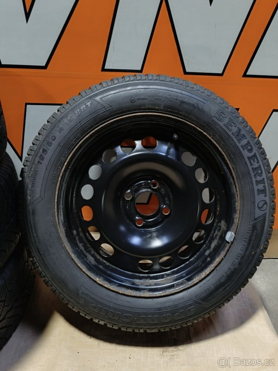 Kola na Opel Astra 4x100 ET35 zimní pneu 195/60R15 - 13