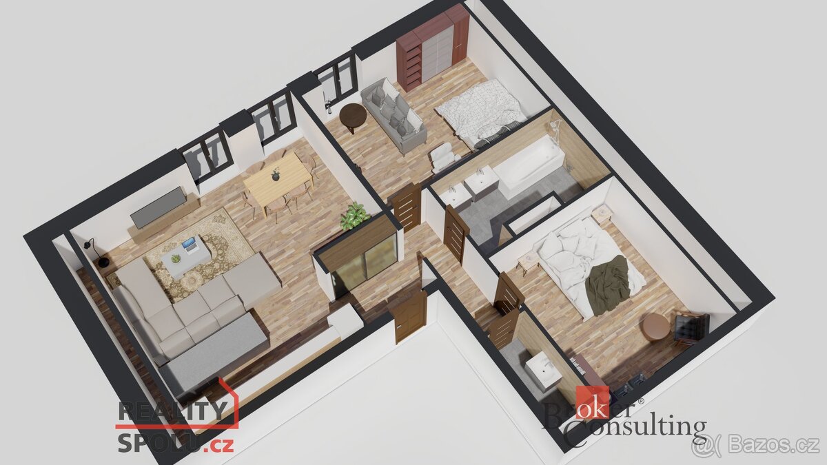 Prodej, byty/3+kk, 87.17 m2, Československé armády, Michálko - 13