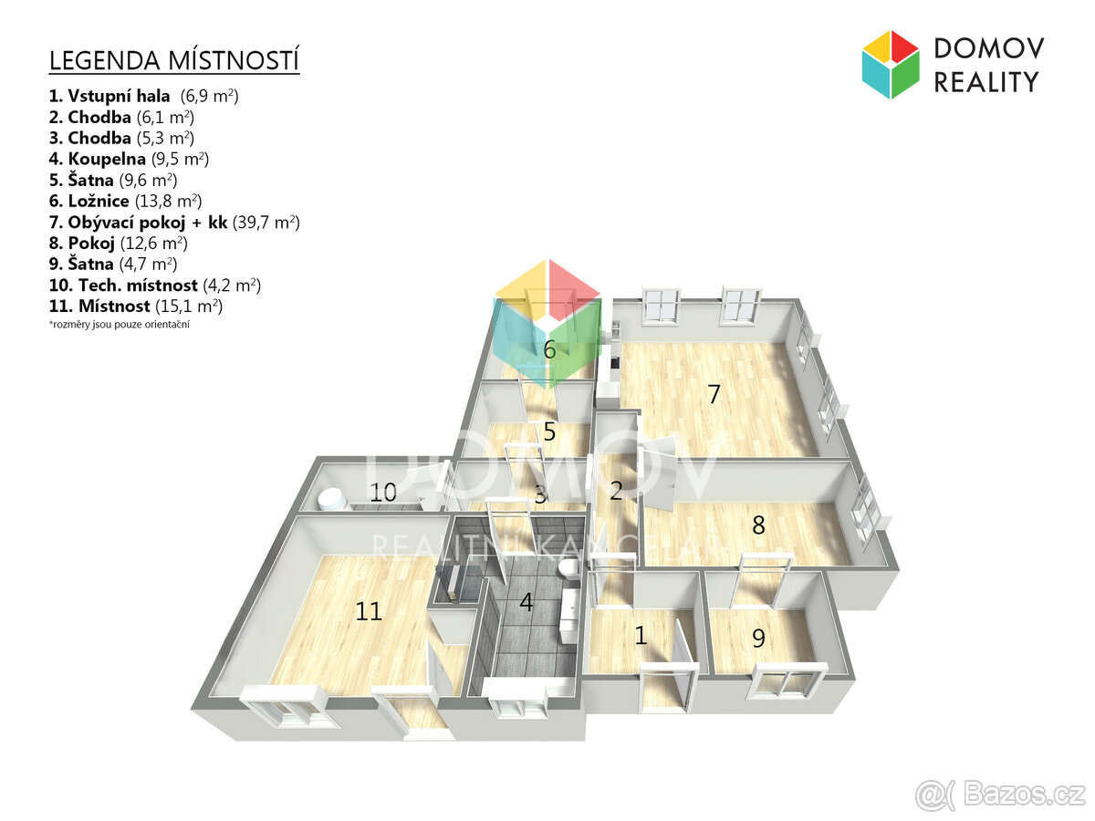 Prostorný byt 4+kk s vlastní zahradou v oblíbené obci Srbsko - 13