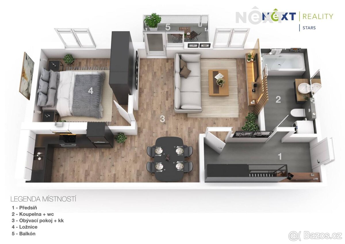 Prodej byt 2+kk, 49㎡ - 13