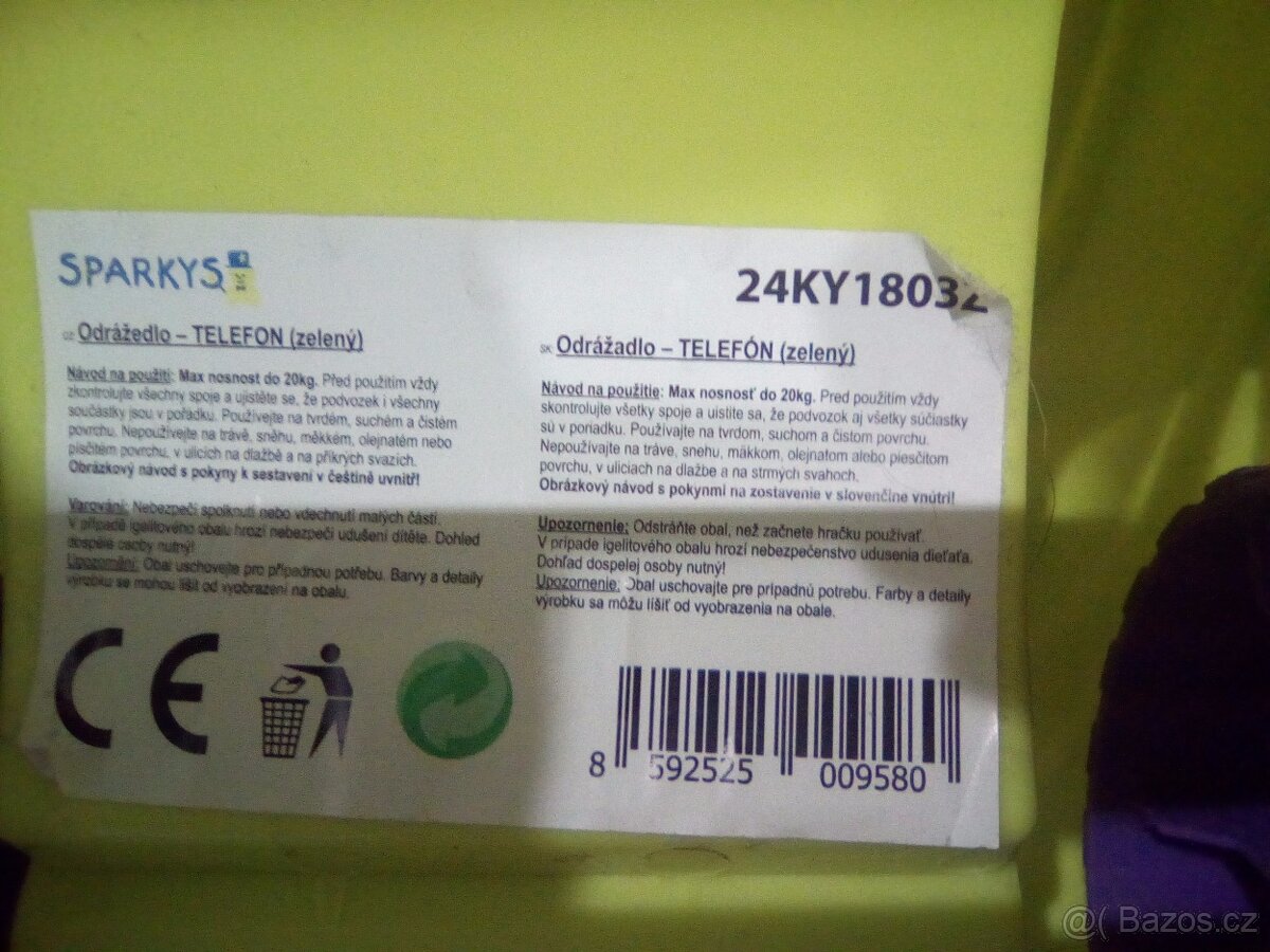 Odrážedlo auto zelené autíčko - 13