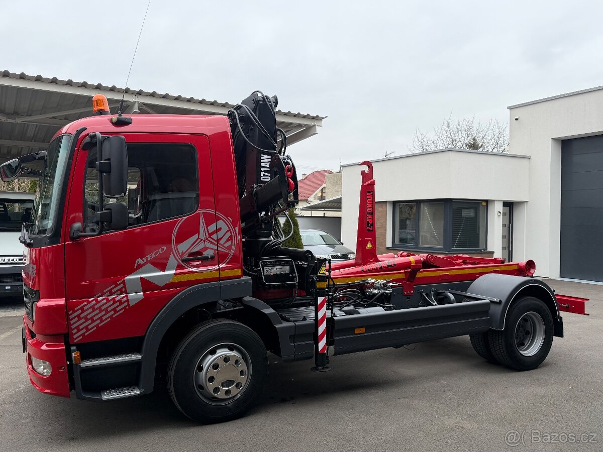 Mercedes-Benz Atego 1218 hákový nakladač hydraulická ruka - 13