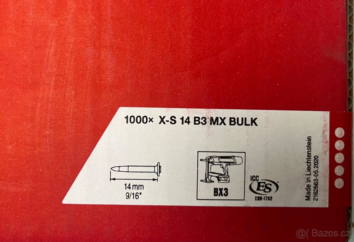 Hilti hřeby a náboje a další. - 13