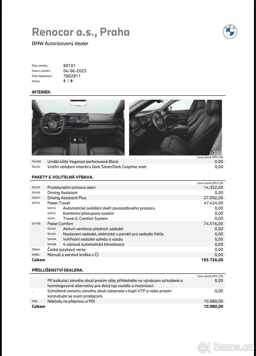 BMW 540xd, g60, operativní leasing - 13